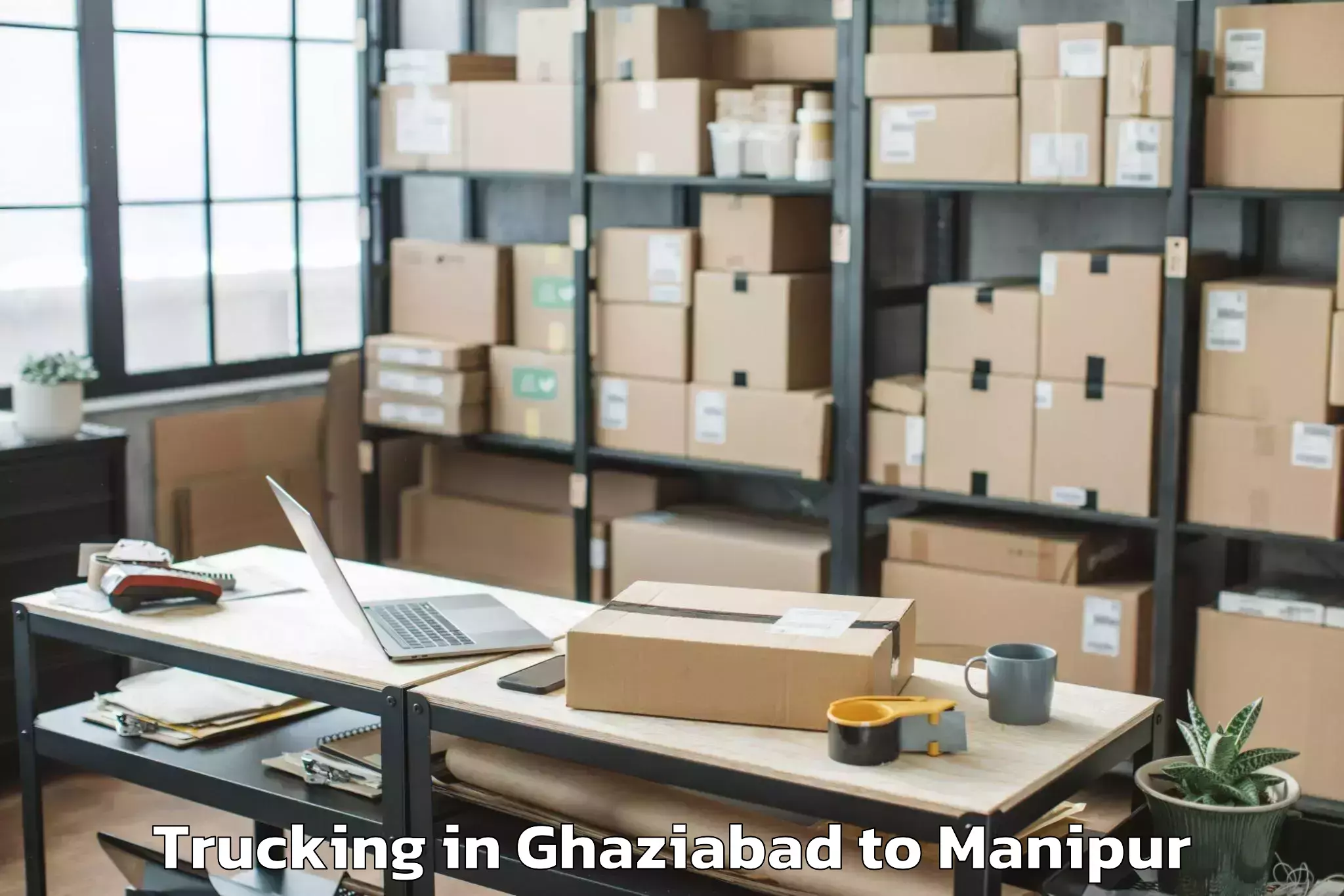 Book Ghaziabad to Manipur International Universi Trucking Online